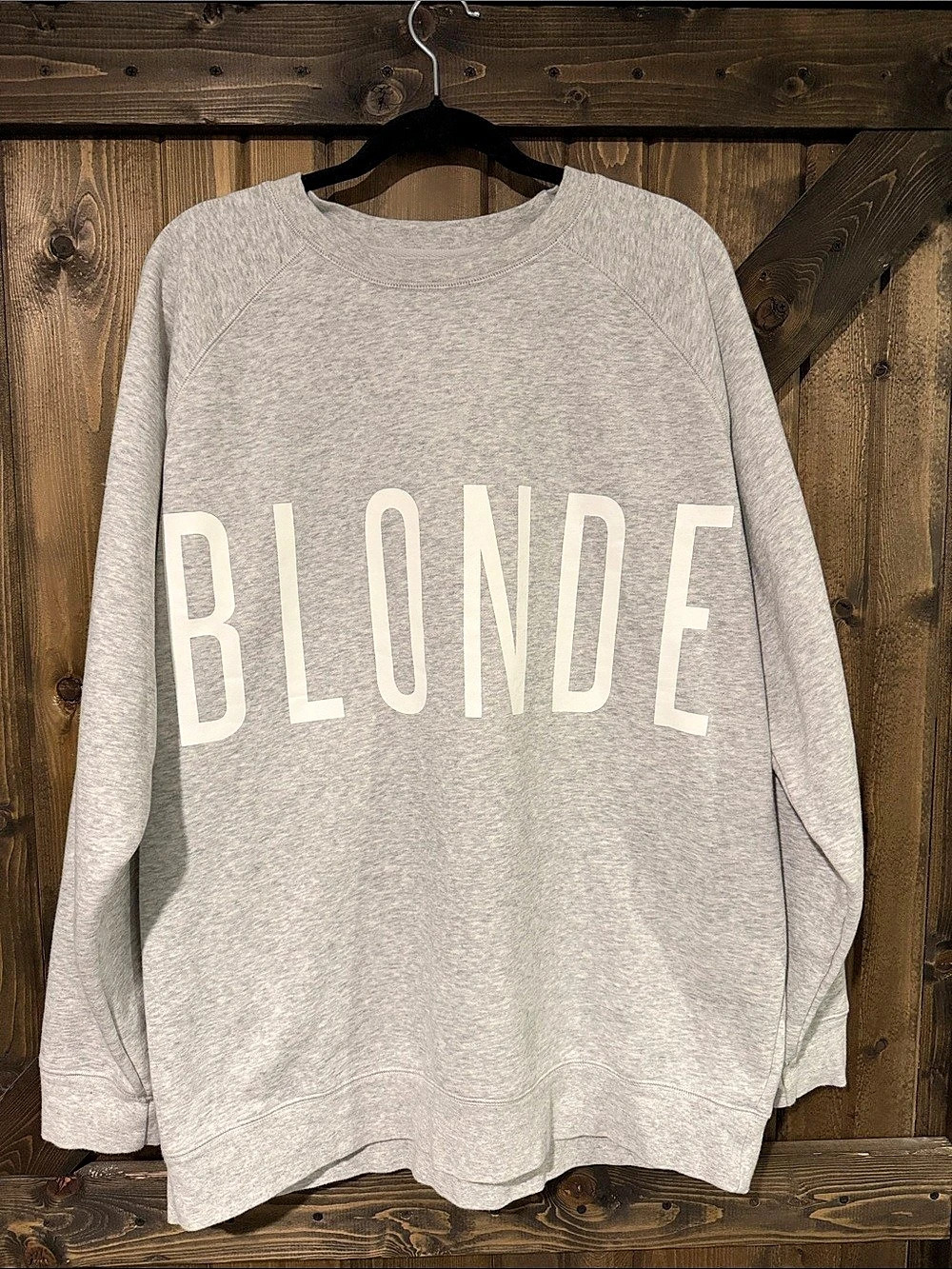 Brunette The Label The BLONDE Classic Crew Neck Sweatshirt Gray M/L